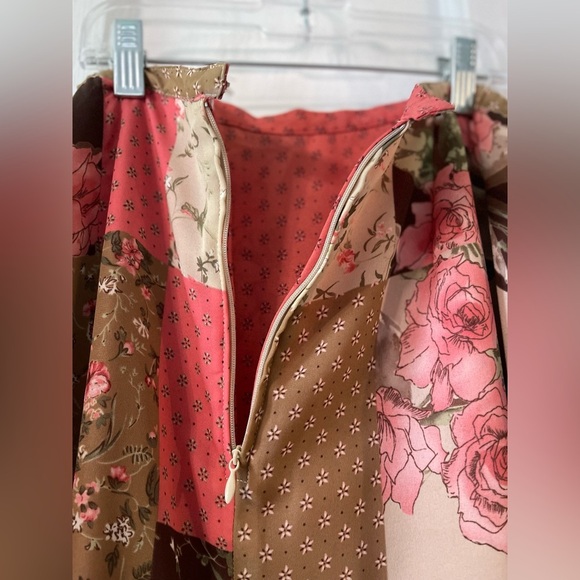 Vintage Floral Patchwork Two-Piece Set Size 16W - Picture 11 of 14